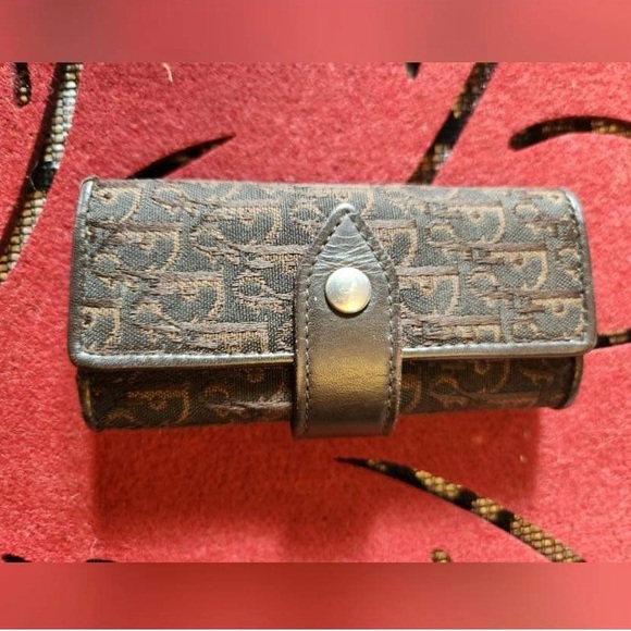 Dior Accessories - Christian Dior Trotter Canvas Leather 4 Ring Keycase Key Holder